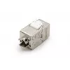 DIGITUS DN-93615-D CAT 6A Keystone modulis, ekranēts, bez instrumentiem, 10GBase-T, 500 MHz, cinka liešanas korpuss, zeltīti kontakti, T568A/B, PoE++ gatavs