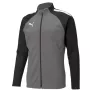 Puma teamLIGA Training vīriešu treniņu tops ar ceturtdaļas rāvējslēdzēju, Puma Black-Asphalt, izmērs L