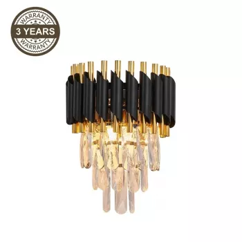 WALL LANNA 2200091-W 2XE14 BL sienas lampa, 2x E14, matēti melna