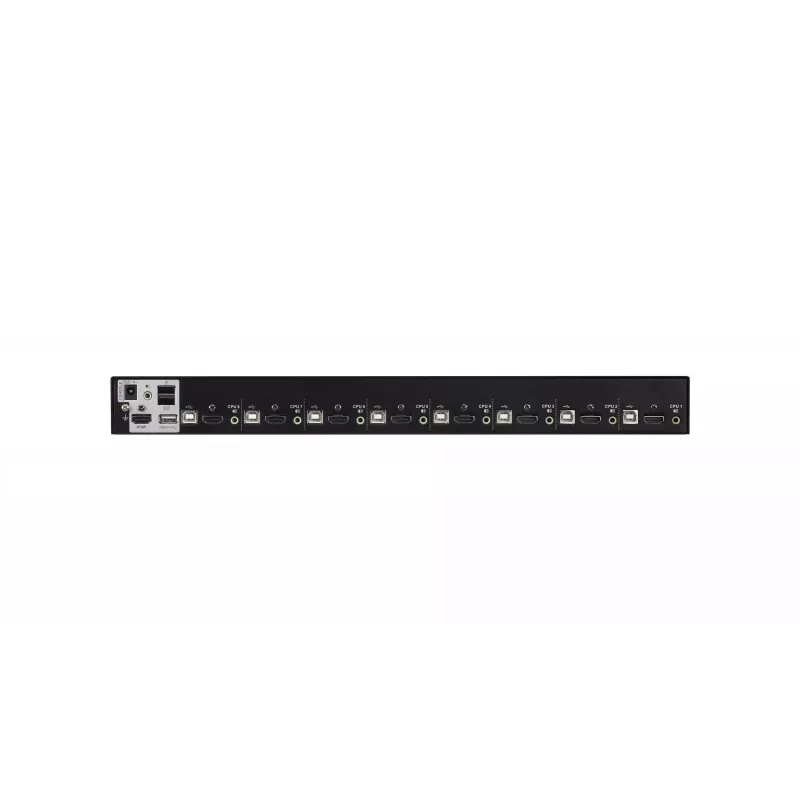 ATEN 8 portu USB 2.0 4K HDMI KVM slēdzis ar USB 3.1 centrmezglu, audio, montāžai plauktā