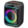 Denver BPS-270 pārnēsājamā ballīšu skaļrunis ar Bluetooth, 400W PMPO, LED gaismas efektiem, karaoke, FM radio, USB/SD/AUX, mikrofona ieeju, melns