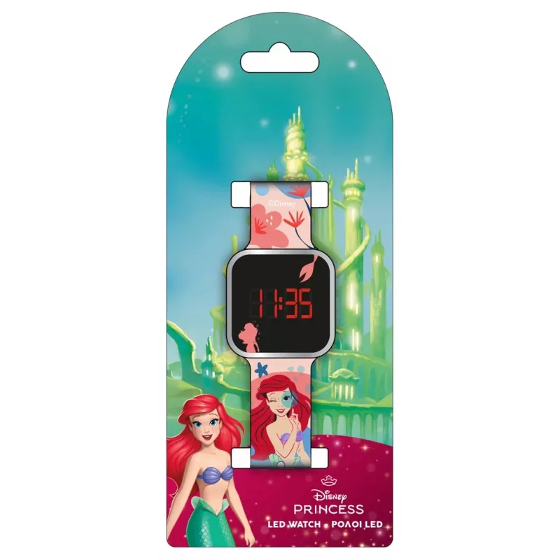 PULIO Digital Watch LED Diakakis - Ariel bērnu zilā silikona siksniņa