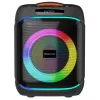 DENVER BPS-170 400W Bluetooth Party Speaker ar RGB gaismām, TWS, karaoke, FM radio, USB/SD/AUX/Mic ieejām