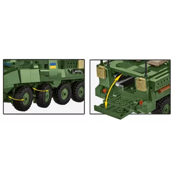 COBI Stryker M1126 ICV (1:35 mērogs) – Detalizēts militārā transportlīdzekļa modeļa komplekts