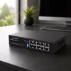 Esperanza 10 portu PoE+ komutators 10/100/1000 120W MATRIX ENS108