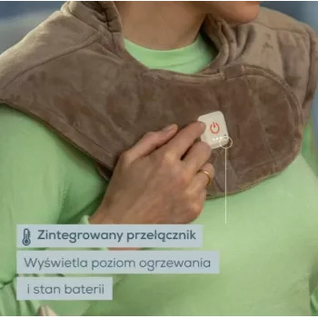 Beurer HK 165 Huggy apsildāms spilvens Smokey Taupe