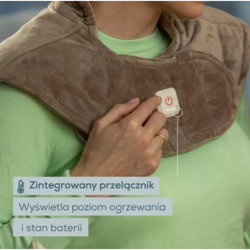 Beurer HK 165 Huggy apsildāms spilvens Smokey Taupe