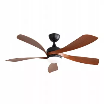 Extralink Grand Walnut 52 viedais WiFi griestu ventilators, 132 cm, valrieksts, lietotnes vadība