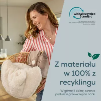 Beurer HK 165 Huggy Creme apsildāms spilvens | 3 siltuma režīmi, mazgājams veļas mašīnā, Beurer drošības sistēma