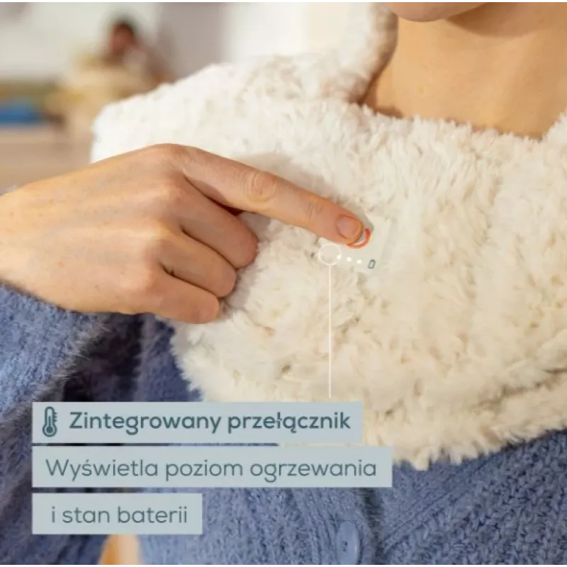 Beurer HK 165 Huggy Creme apsildāms spilvens | 3 siltuma režīmi, mazgājams veļas mašīnā, Beurer drošības sistēma