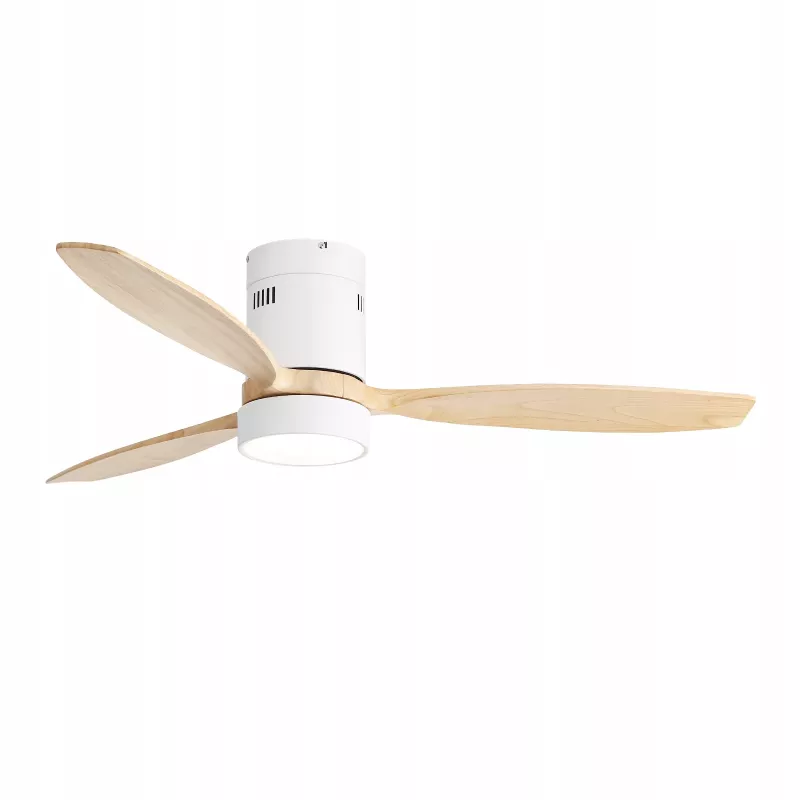 Extralink Nature Flow 52 viedie WiFi griestu ventilators ar koka lāpstiņām, līdzstrāvas motoru, LED apgaismojumu, lietotnes vadību, 132 cm