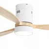 Extralink Nature Flow 52 viedie WiFi griestu ventilators ar koka lāpstiņām, līdzstrāvas motoru, LED apgaismojumu, lietotnes vadību, 132 cm