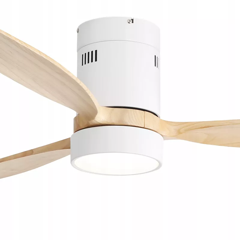 Extralink Nature Flow 52 viedie WiFi griestu ventilators ar koka lāpstiņām, līdzstrāvas motoru, LED apgaismojumu, lietotnes vadību, 132 cm