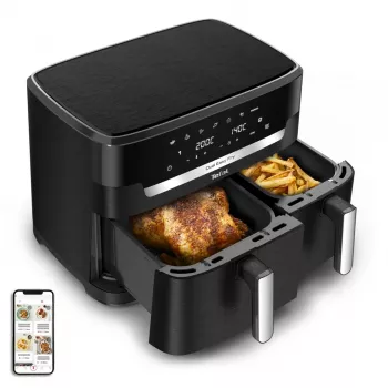 Tefal ActiFry Dual Motion gaisa fritieris EY9428E 1.7kg Melns