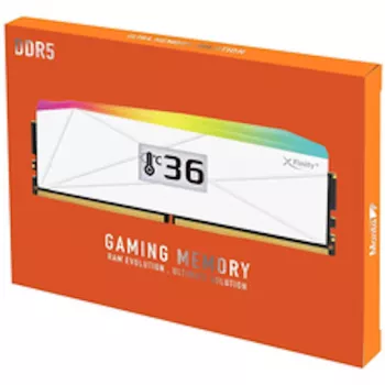 V-Color Manta XFinity+ aRGB DDR5-8000 RAM, CL40, EXPO - 32 GB Dual-Kit, balts