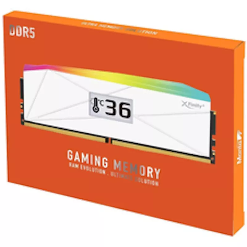V-Color Manta XFinity+ aRGB DDR5-8000 RAM, CL40, EXPO - 32 GB Dual-Kit, balts