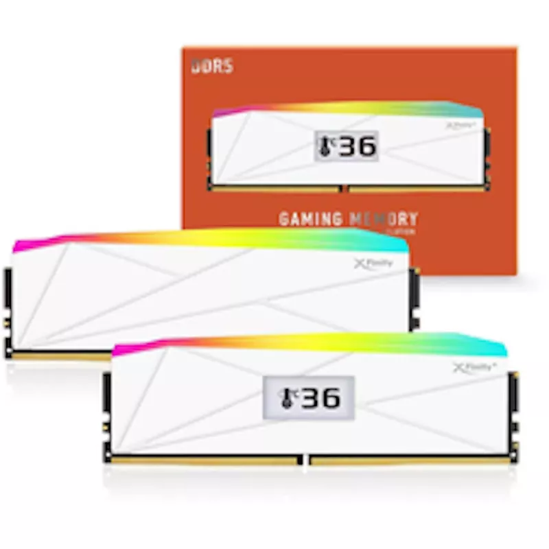 V-Color Manta XFinity+ aRGB DDR5-8000 RAM, CL40, EXPO - 32 GB Dual-Kit, balts
