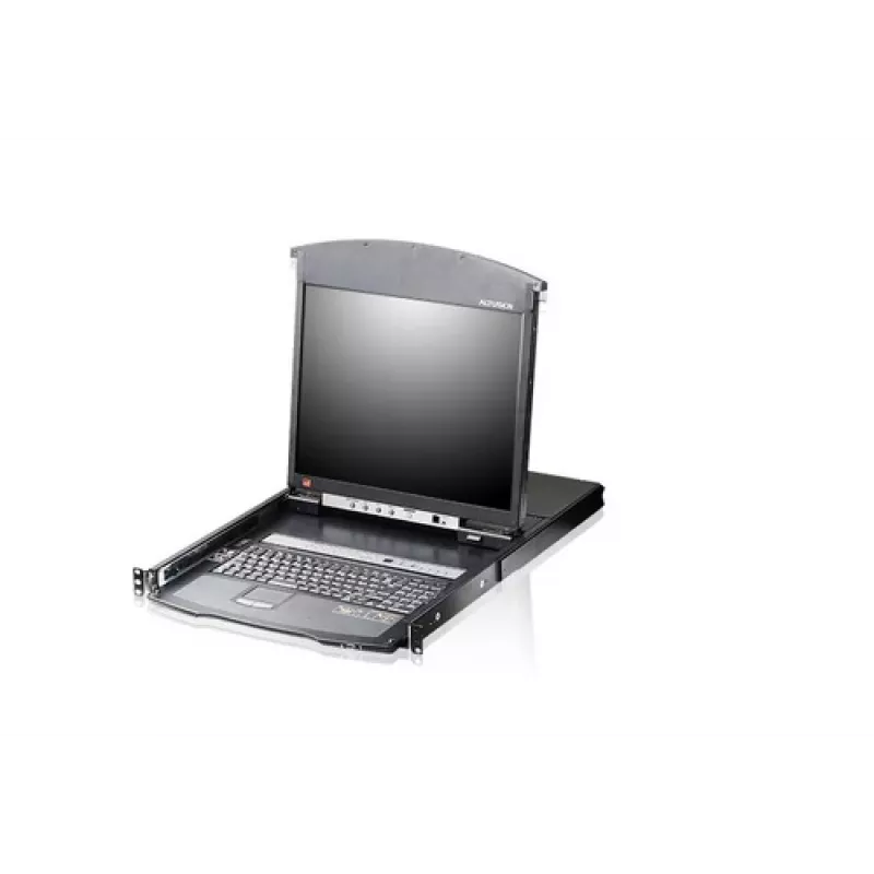 ATEN KL1508AiM F 17 collu LCD IP KVM slēdzis - 8 portu statīva konsolē ar attālo piekļuvi