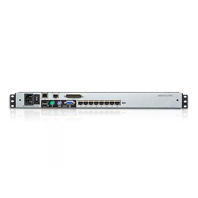 ATEN KL1508AiM F 17 collu LCD IP KVM slēdzis - 8 portu statīva konsolē ar attālo piekļuvi