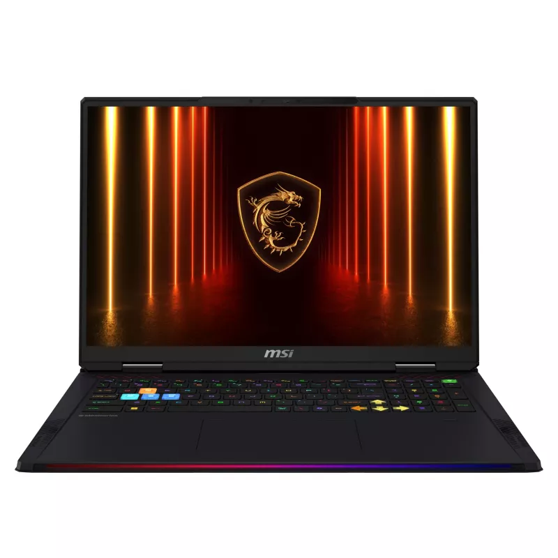 MSI Raider A18 HX A9WJG-258FR 18 collu QHD+ 240Hz spēļu klēpjdators - AMD Ryzen 9 9955HX3D, 64GB DDR5, 2TB SSD, NVIDIA GeForce RTX 5090, Windows 11 Pro, AZERTY franču tastatūra, melns