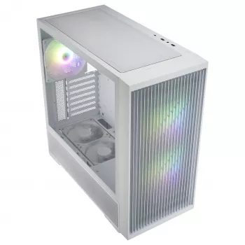 Fortron M330 balts Micro-ATX korpuss, rūdīts stikls, 1x120mm ventilators