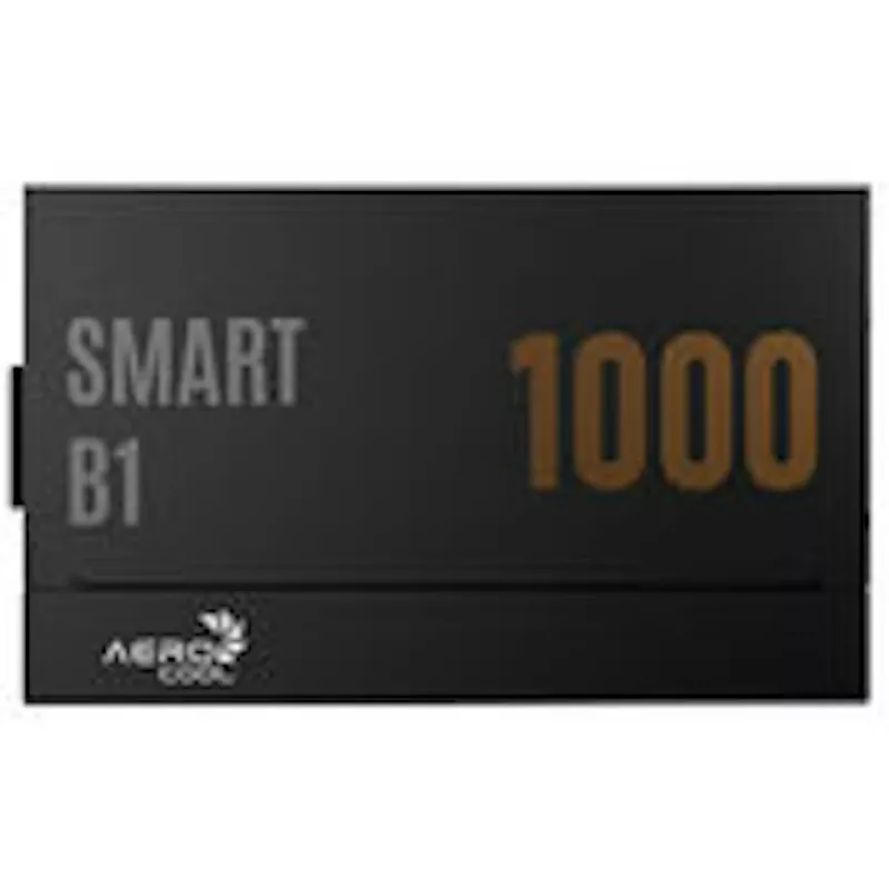 Aerocool Smart B1 80 PLUS Bronze barošanas bloks, PCIe 5.1, ATX 3.1 - 1000 vati, melns