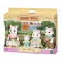EPOCH Sylvanian Families Piena kaķu ģimene - 4 kolekcionējamas flokētas figūriņas (tēvs Cyrus, māte Stella, dēls Freddie, meita Millie) vecumam 3+