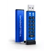 iStorage datAshur PRO+A USB 3.2 Gen 1 128GB šifrēta USB zibatmiņa ar PIN aizsardzību, FIPS 140-3 Level 3, IP68, USB-C