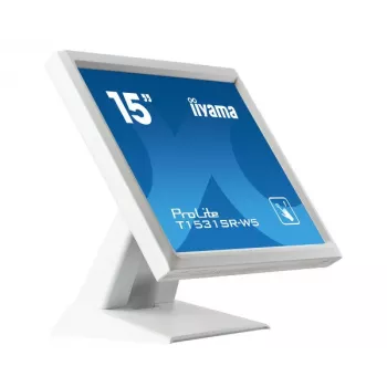 Iiyama ProLite T1531SR-W5 15 inch XGA 4:3 5-vadu pretestības skārienekrāna LED monitors, balts