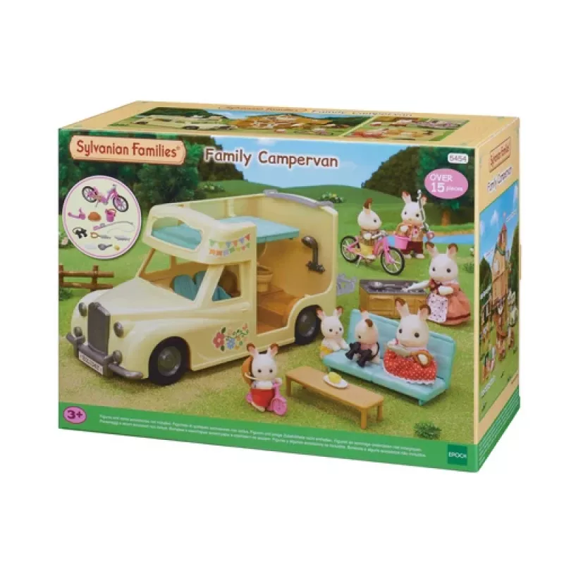 EPOCH Sylvanian Families Kempera komplekts - Ģimenes kempinga piedzīvojumu transportlīdzeklis