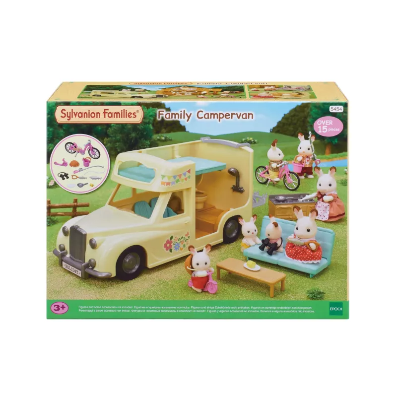 EPOCH Sylvanian Families Kempera komplekts - Ģimenes kempinga piedzīvojumu transportlīdzeklis