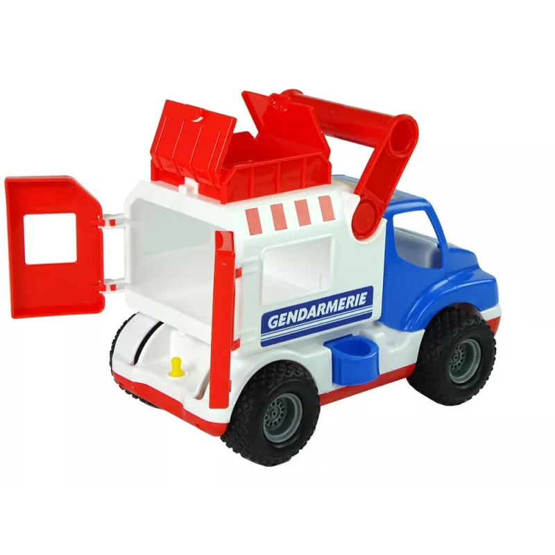 WADER POLESIE Gendarmerie ConsTruck 9924 rotaļu kravas automašīna