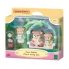 Sylvanian Families Briežu mazuļi ar ziedu šūpolēm rotaļu komplekts