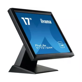 Iiyama ProLite T1731SAW-B5 17 collu LED skārienjūtīgais monitors - SXGA 1280x1024, TN, SAW, DVI/VGA, USB, skaļruņi, melns