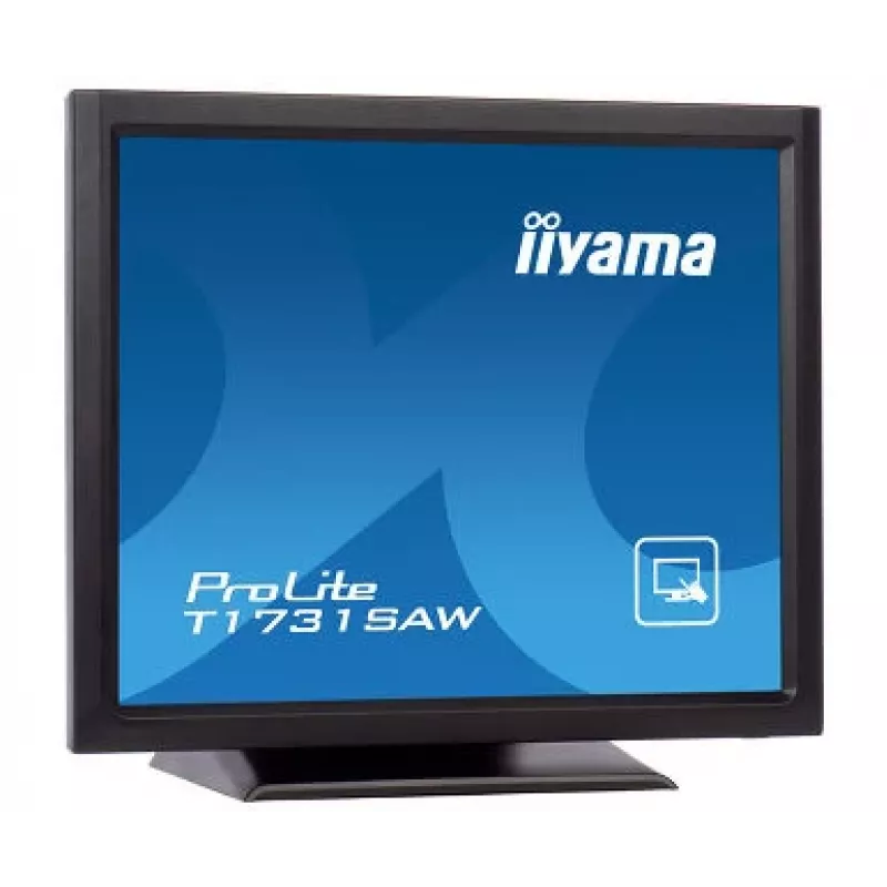 Iiyama ProLite T1731SAW-B5 17 collu LED skārienjūtīgais monitors - SXGA 1280x1024, TN, SAW, DVI/VGA, USB, skaļruņi, melns