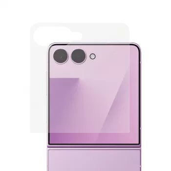 PanzerGlass ekrāna aizsargs Samsung Galaxy Z Flip8 apakšekrānam - rūdīts stikls, 9H, izturīgs pret skrāpējumiem un triecieniem, sausa uzklāšana, kristāldzidrs