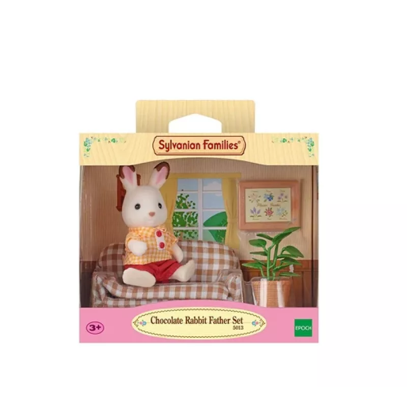 Sylvanian Families Chocolate Rabbit Tēva Dzīvojamās istabas komplekts
