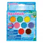 EPOCH Aquabeads Glitter Beads Papildinājuma Komplekts - 800 Pērlītes 8 Krāsās