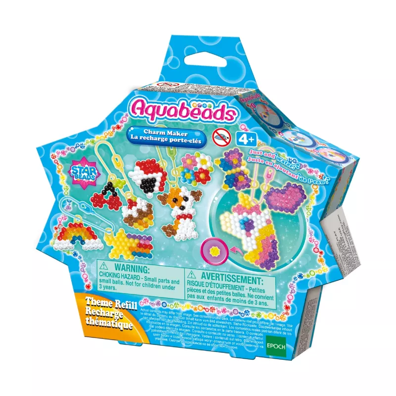 EPOCH Aquabeads Piekariņu un kulonu komplekts - vairāk nekā 600 krelles, 10+ dizainu, ūdens aktivizējams radošais komplekts bērniem no 4 gadu vecuma