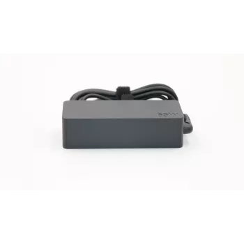 Lenovo ADLX65CLGU2A 65W apaļas spraudsnavas maiņstrāvas adapteris (3 kontaktu, melns)