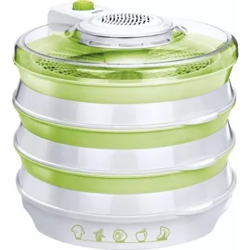MPM Sēņu žāvētājs MSG-06 - 5 paplāšu pārtikas žāvētājs, 250W, regulējama temperatūra 35-70°C, balts
