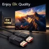 QOLTEC DisplayPort kabelis M/M v2.1 54G 0.5m