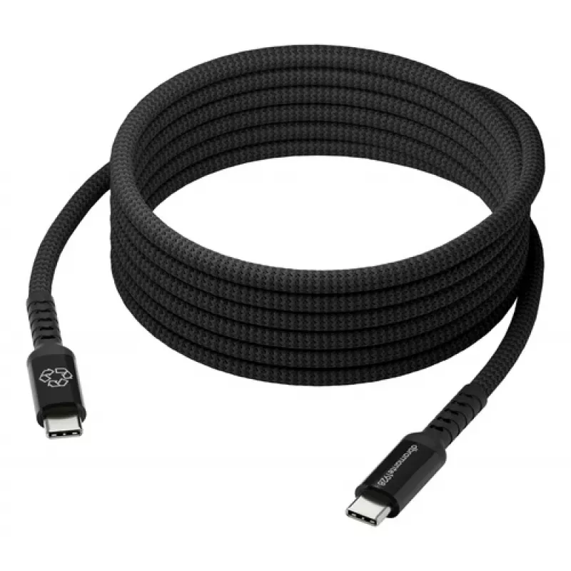 dbramante1928 Copenhagen USB-C uz USB-C pīts kabelis 1m melns