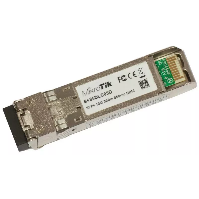 MikroTik S+85DLC03D 10G SFP+ 850nm daudzmodu LC raiduztvērējs, 300m