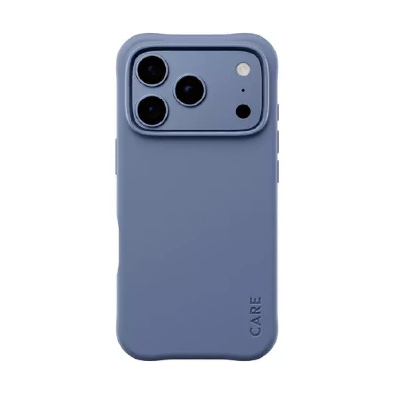 CARE by PanzerGlass Samba Case iPhone 17 Pro / 18 Pro – Shades of Blue, MagSafe, pārstrādāts TPU, pretmikrobu, 3.6m kritiena aizsardzība