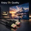 QOLTEC DisplayPort kabelis M/M v2.1 80G 0.5m