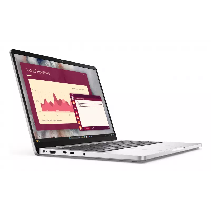 Dell Pro 14 - Intel Core Ultra 5 235U - 14 inch WUXGA - 16GB RAM - 512GB SSD - Windows 11 Pro - Platīna sudrabs