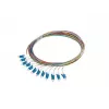 LANBERG Pigtail SM LC/UPC Semi-Tight 9/125 G657A1 12x2m Daudzkrāsains