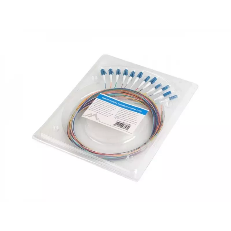 LANBERG Pigtail SM LC/UPC Semi-Tight 9/125 G657A1 12x2m Daudzkrāsains