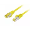 LANBERG Cat.6A S/FTP LSZH vara savienojuma kabelis 20m dzeltens Fluke passed